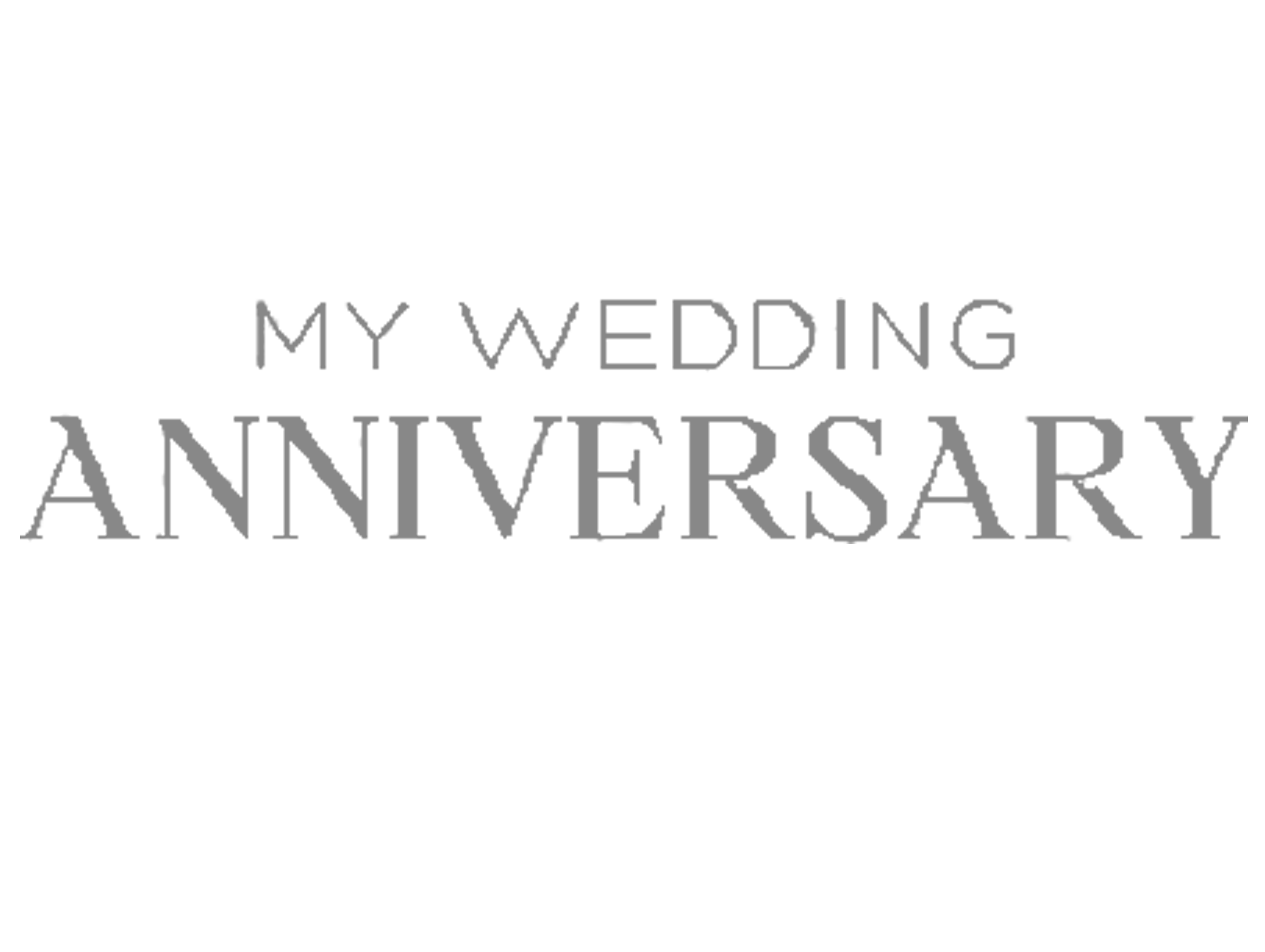 Imagotipo my wedding anniversary gris Imagotipo my wedding anniversary gris