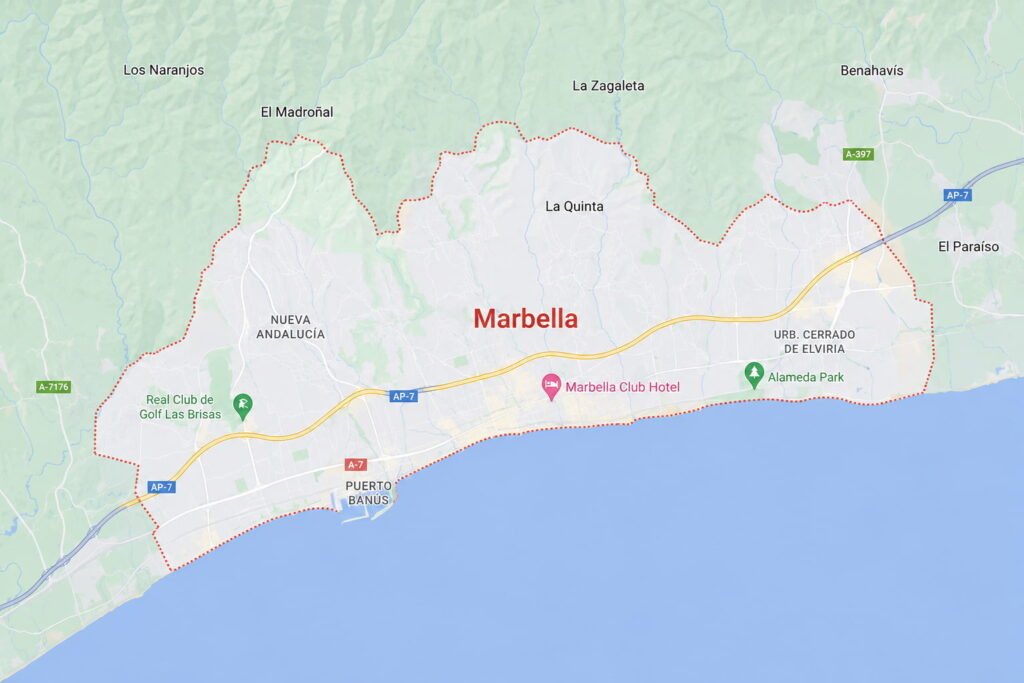mapa de locales y pymes Marbella hacer SEO local