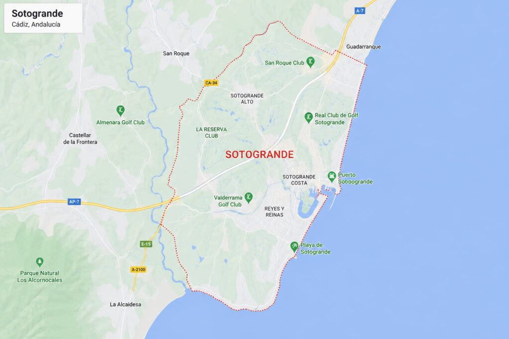 mapa de Sotogrande